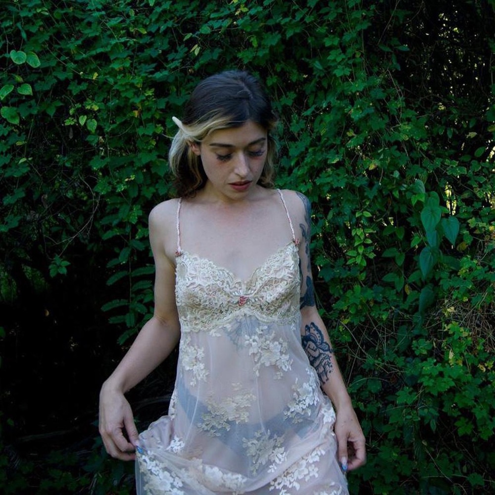VNTG Claire Pettibone Lace Slip Dress